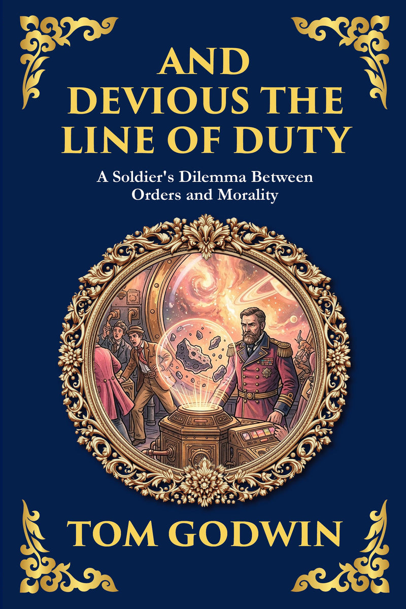 —And Devious the Line of Duty — Large Print — modern English translation, book cover