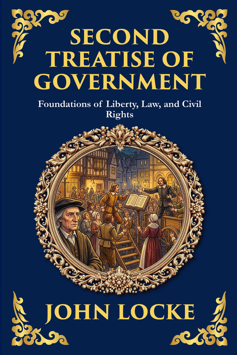Second Treatise of Government — Large Print — modern English translation, book cover