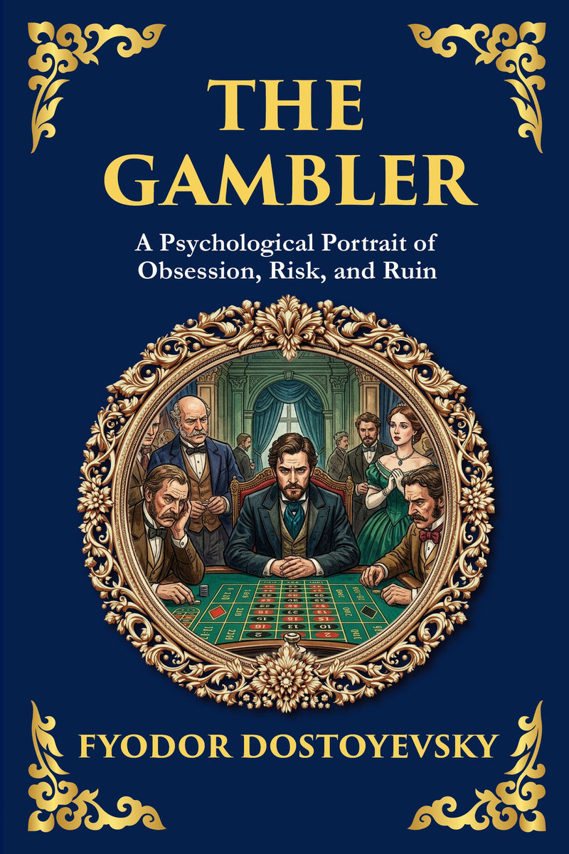 The Gambler — Large Print — modern English translation, book cover