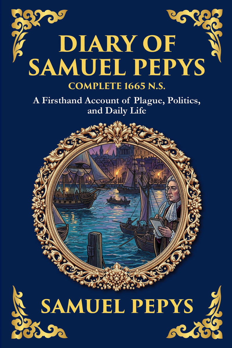 The Diary of Samuel Pepys — Complete 1665 N.S. — Large Print — modern English translation, book cover