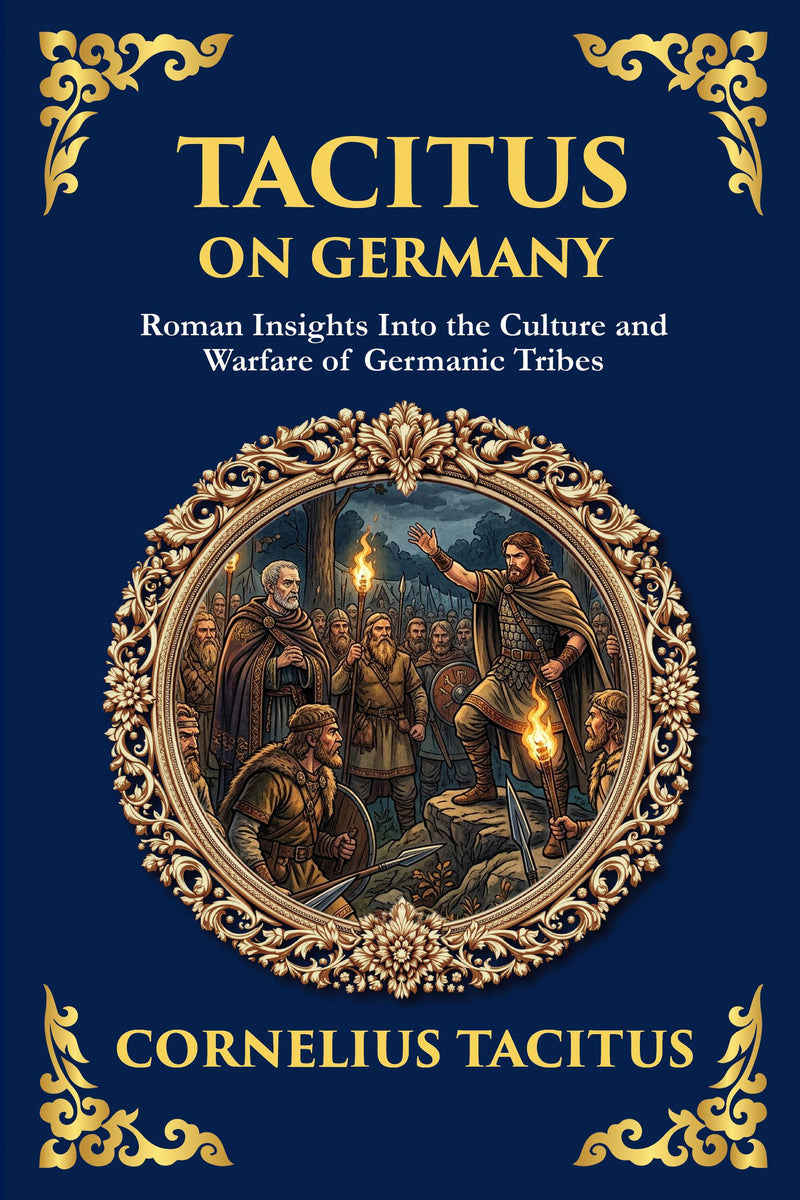 Tacitus on Germany — Large Print — modern English translation, book cover