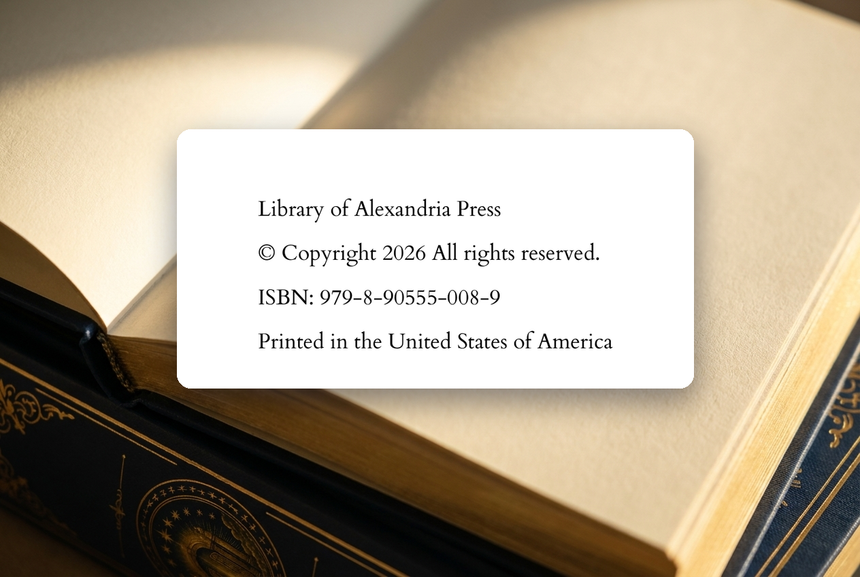 Open any volume to its copyright page