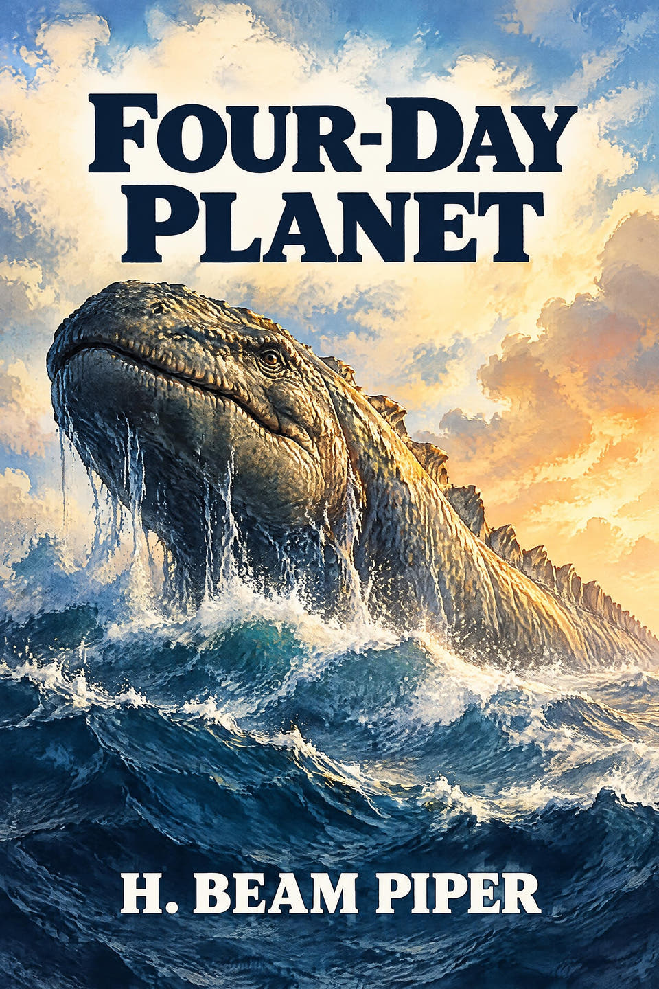 Four-Day Planet by H. Beam Piper, the cover