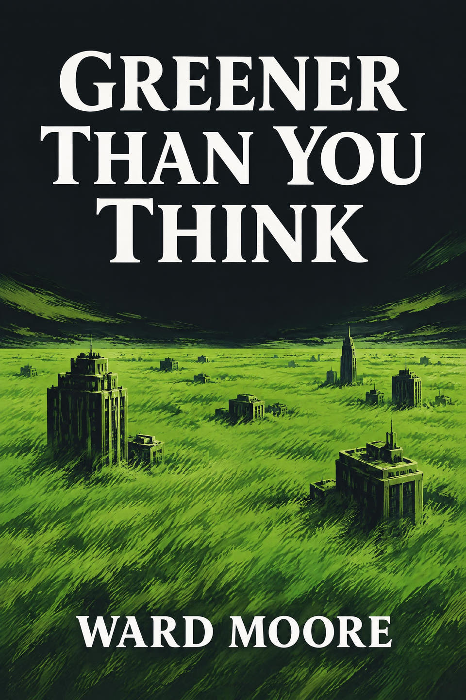 Greener Than You Think by Ward Moore, the cover