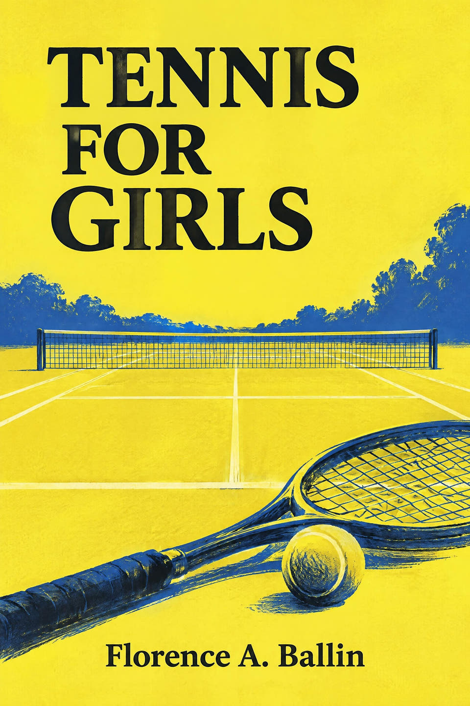 Tennis for Girls by Florence A. Ballin, the cover