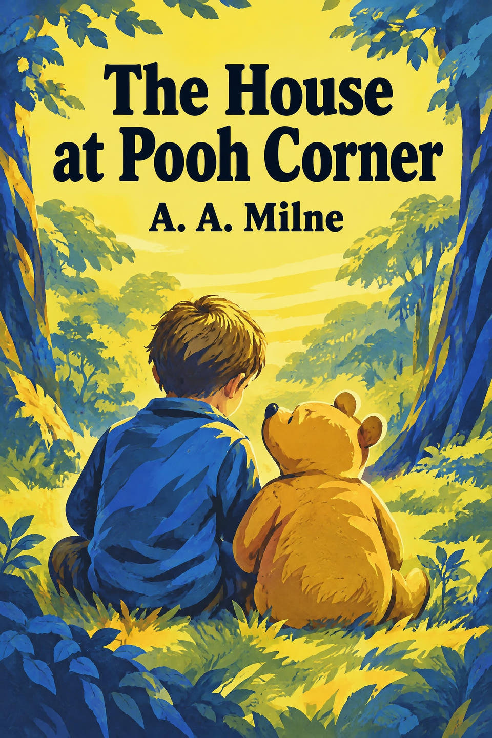 The House at Pooh Corner by A. A. Milne, the cover