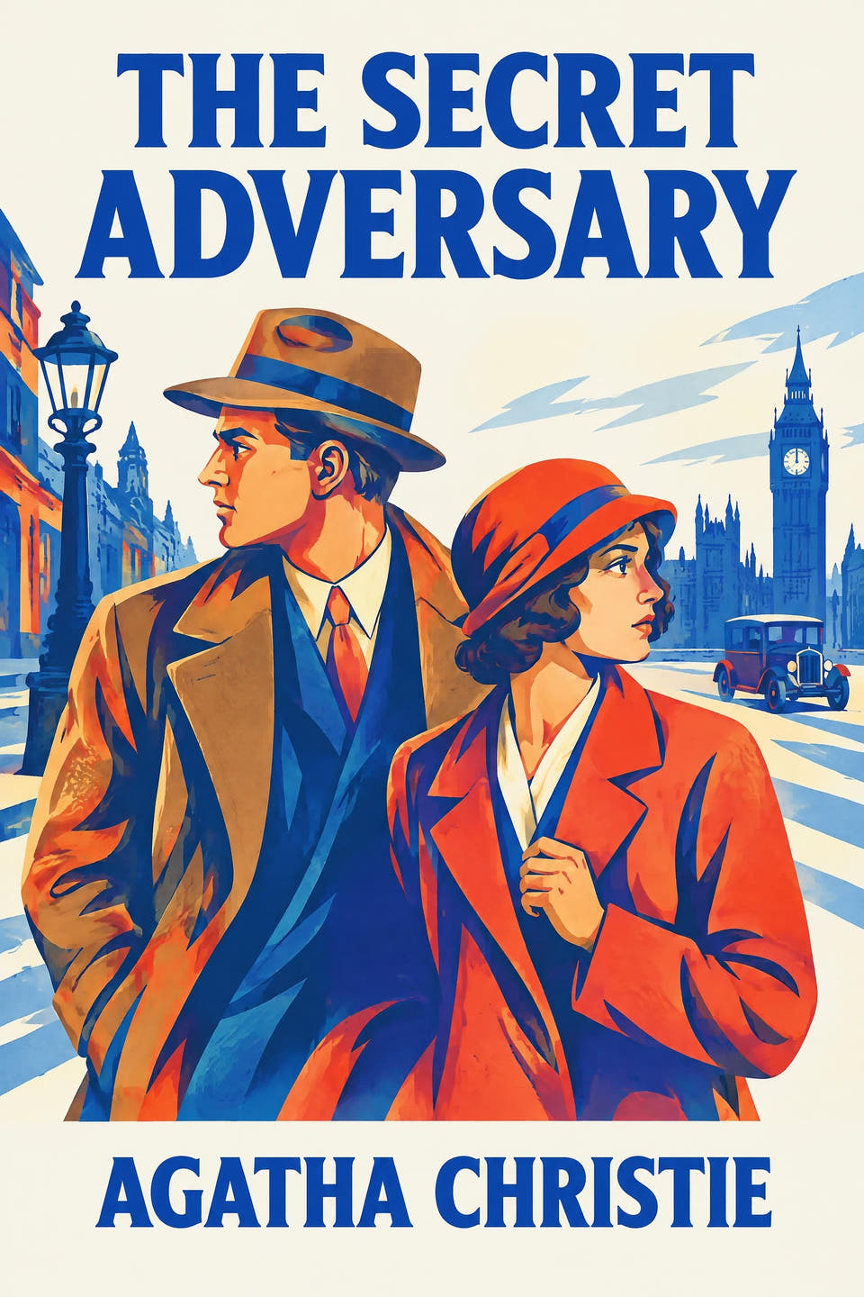 The Secret Adversary — Large Print by Agatha Christie, the cover