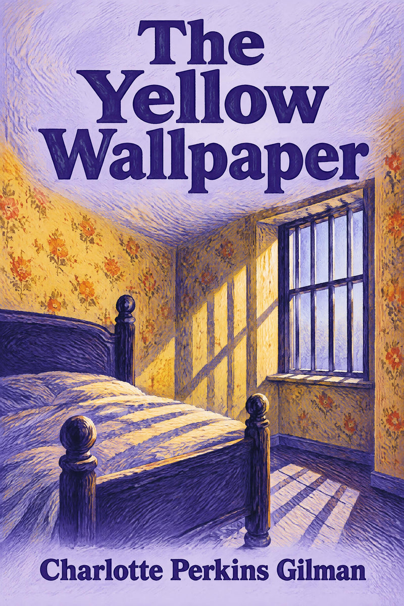 The Yellow Wallpaper — modern English translation, book cover