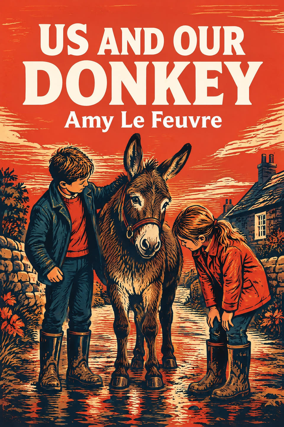 "Us and Our Donkey" — Large Print by Amy Le Feuvre, the cover