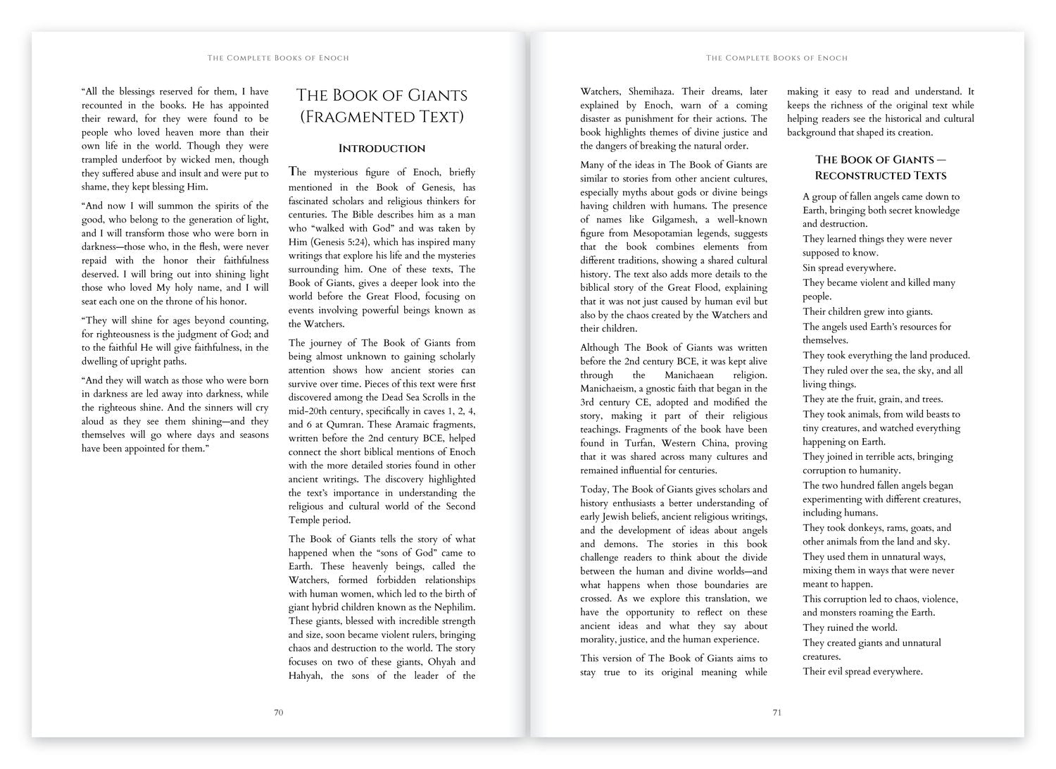 The Book of Giants — reconstructed from the Dead Sea Scrolls.