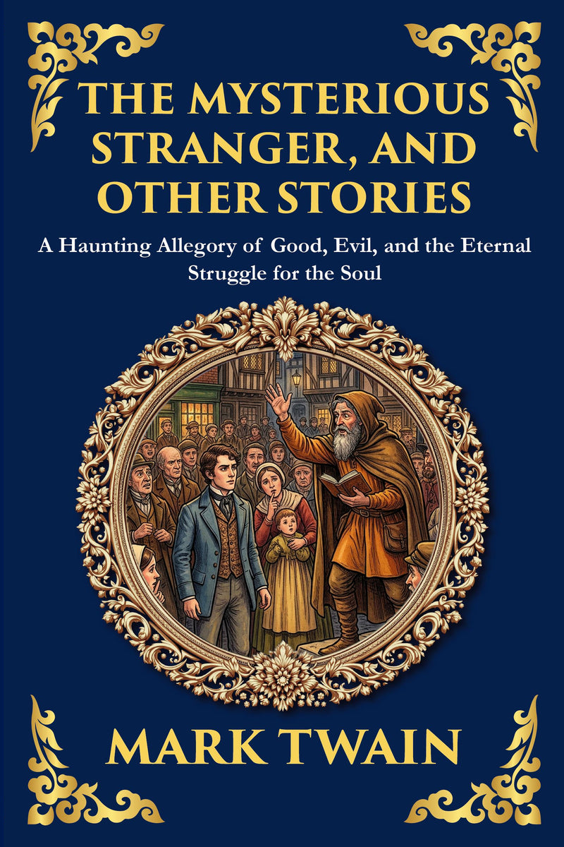 The Mysterious Stranger and Other Stories — Large Print — modern English translation, book cover