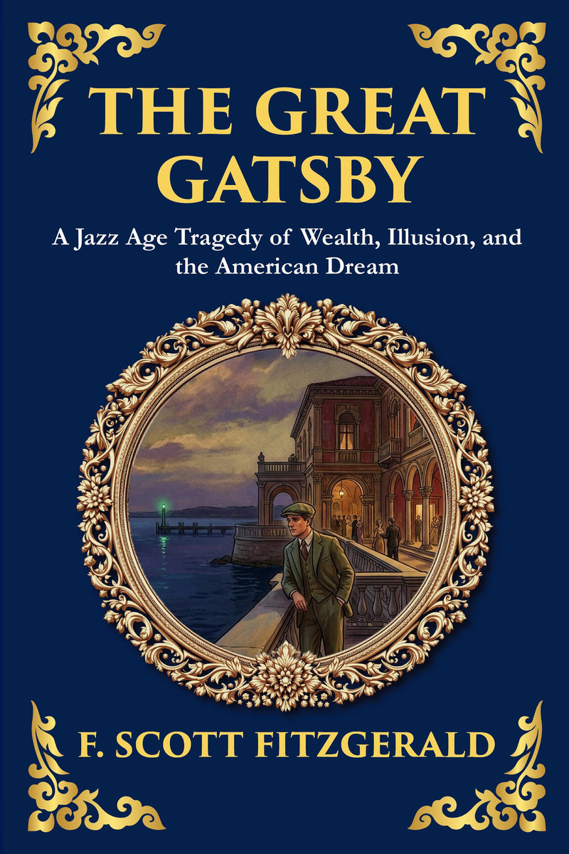 The Great Gatsby — Large Print — modern English translation, book cover