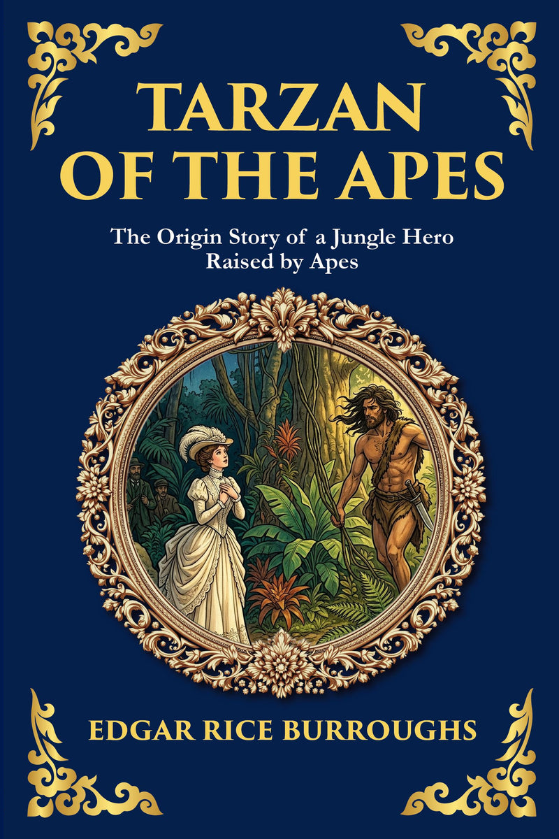 Tarzan of the Apes — Large Print — modern English translation, book cover