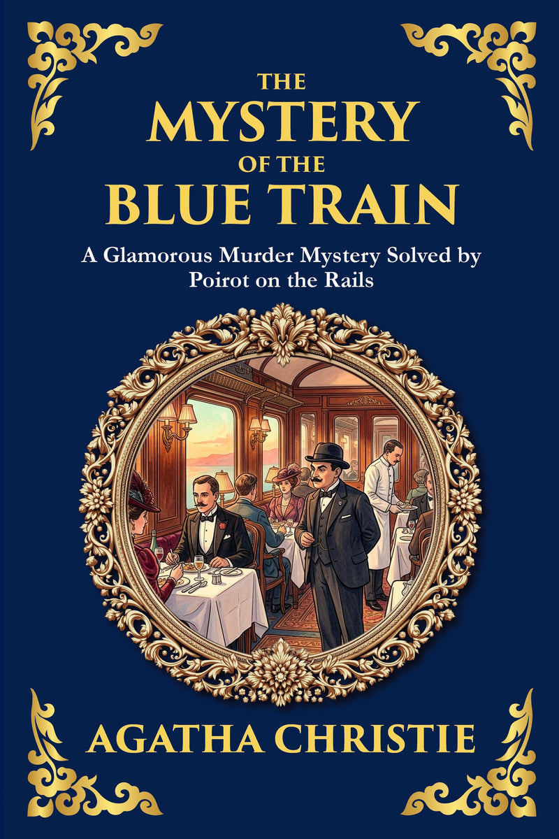 The Mystery of the Blue Train — Large Print — modern English translation, book cover