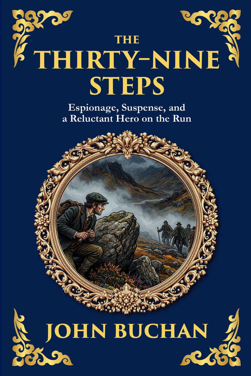 The Thirty-Nine Steps — Large Print — modern English translation, book cover
