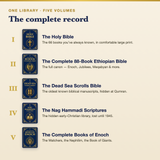 The Ethiopian Bible Library volumes stacked
