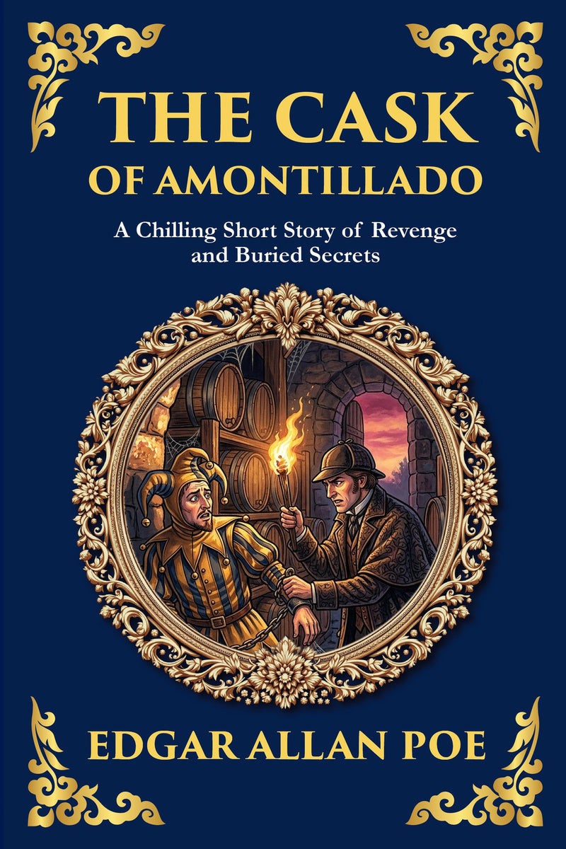 The Cask of Amontillado — Large Print — modern English translation, book cover