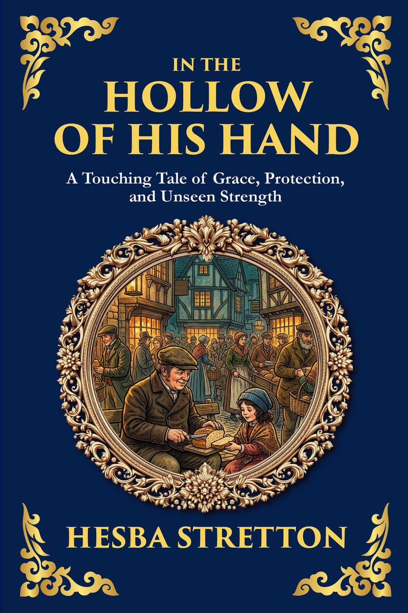 In the hollow of His hand — Large Print — modern English translation, book cover