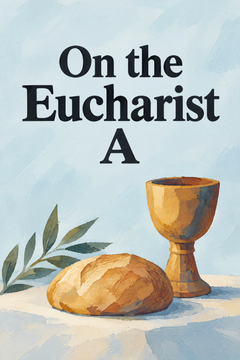 On the Eucharist A, the cover of this edition