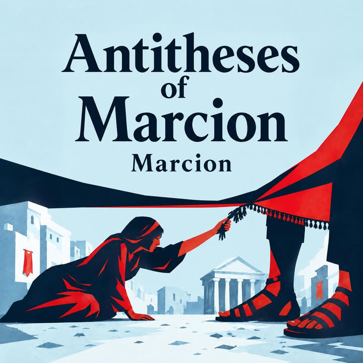 Antitheses of Marcion, the audiobook cover