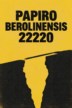 Papyrus Berolinensis 22220, the cover of this edition