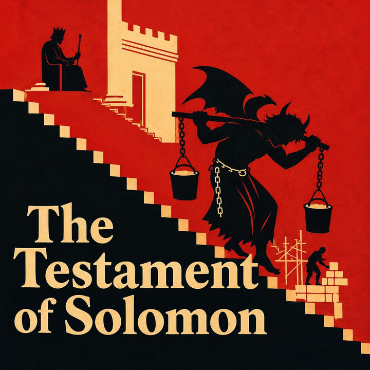 The Testament of Solomon, the audiobook cover