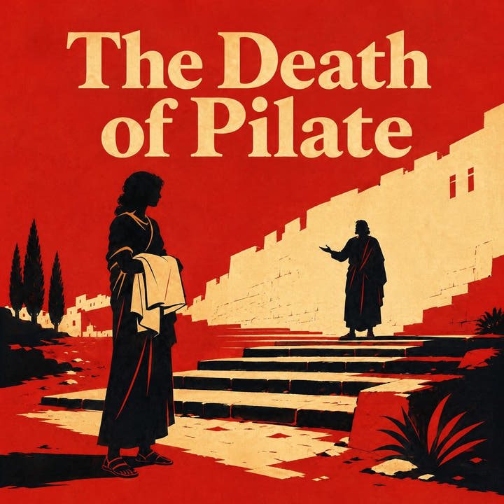 The Death of Pilate, the audiobook cover