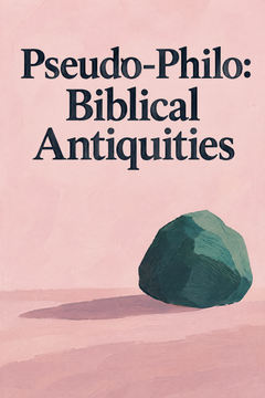 Pseudo-Philo: Biblical Antiquities, the cover of this edition