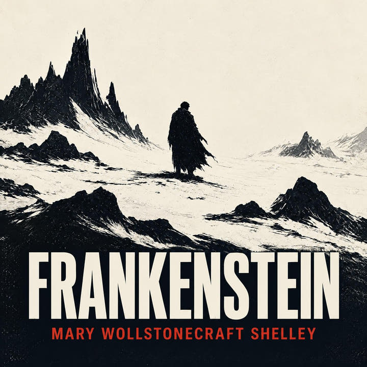 Frankenstein, the audiobook cover