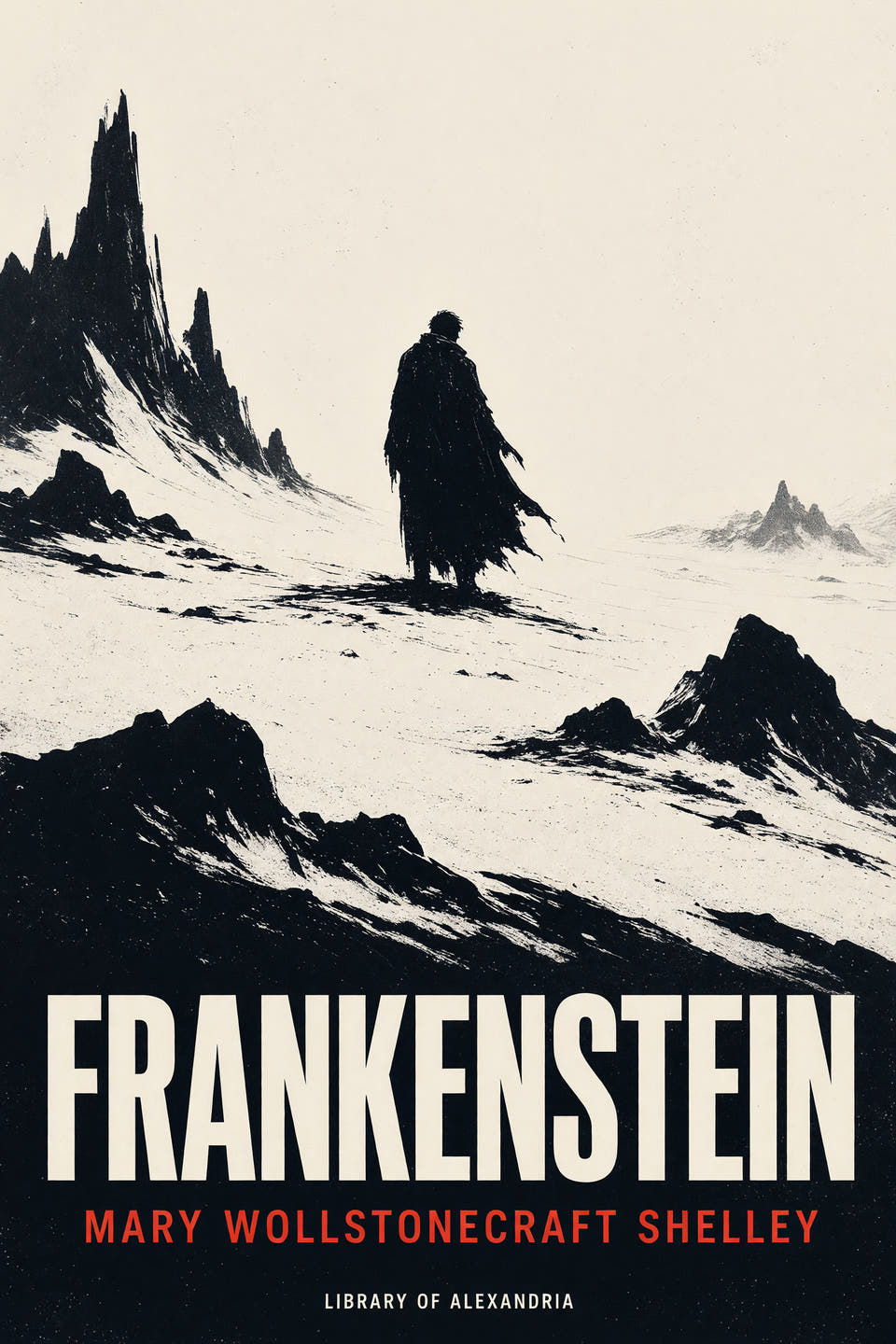 Frankenstein by Mary Shelley, the cover