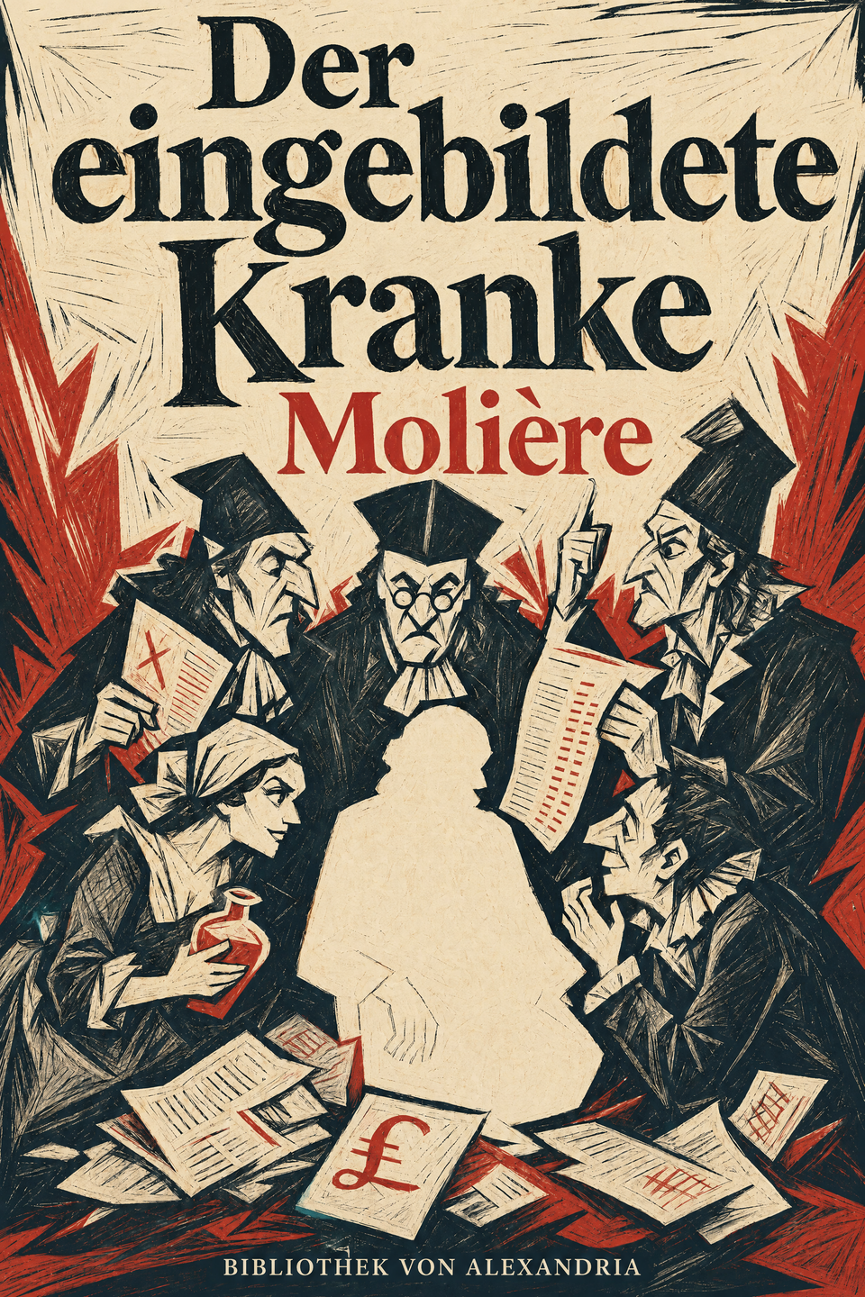 The Imaginary Invalid by Molière, the cover