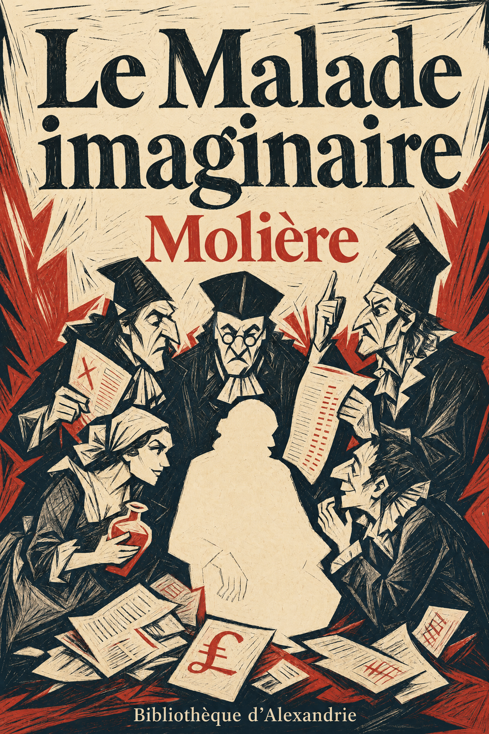 The Imaginary Invalid by Molière, the cover