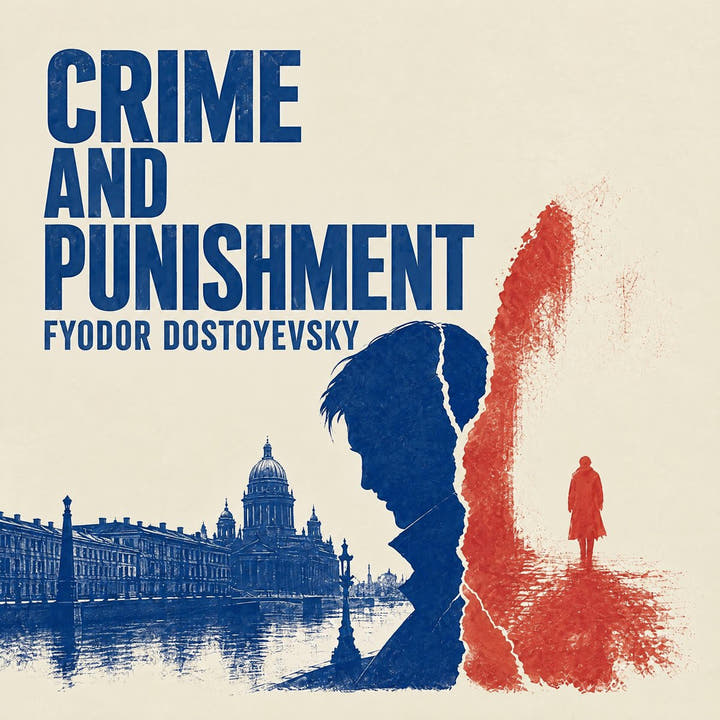 Crime and Punishment, the audiobook cover