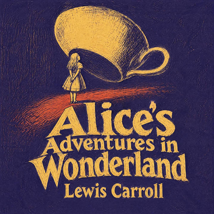 Alice's Adventures in Wonderland, the audiobook cover
