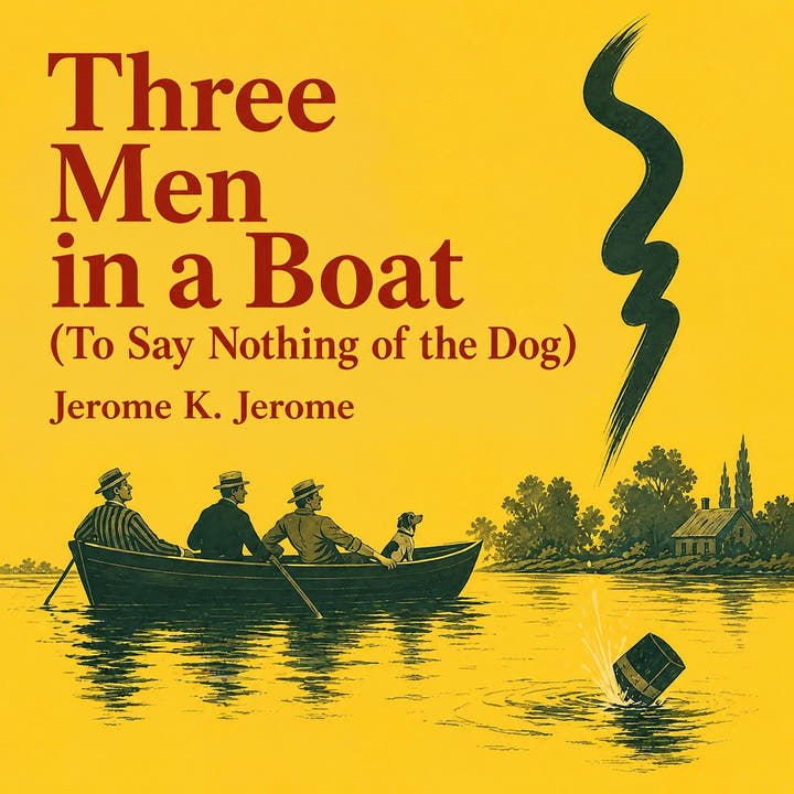 Three Men in a Boat (To Say Nothing of the Dog), the audiobook cover