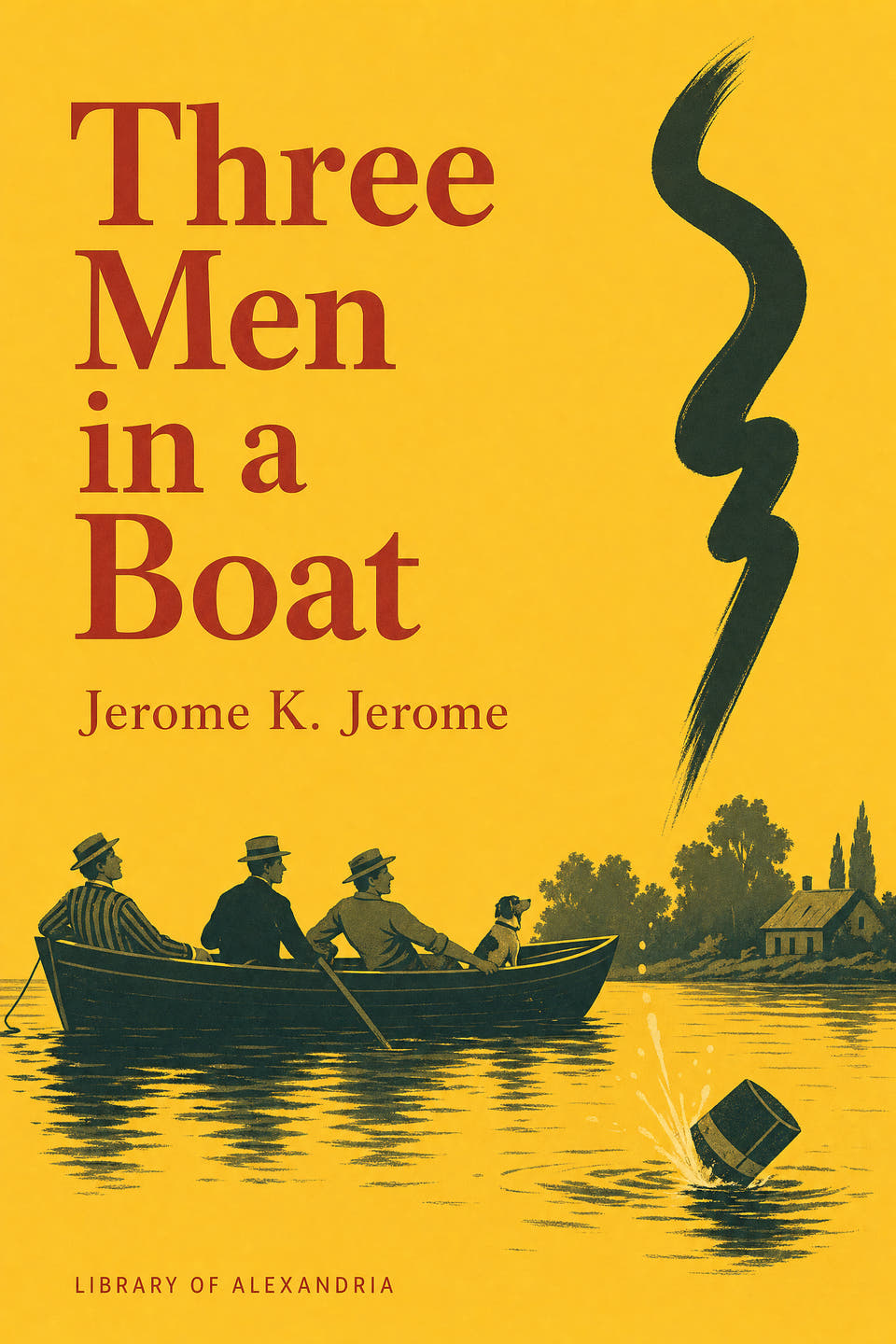 Three Men in a Boat (To Say Nothing of the Dog) by Jerome K. Jerome, the cover