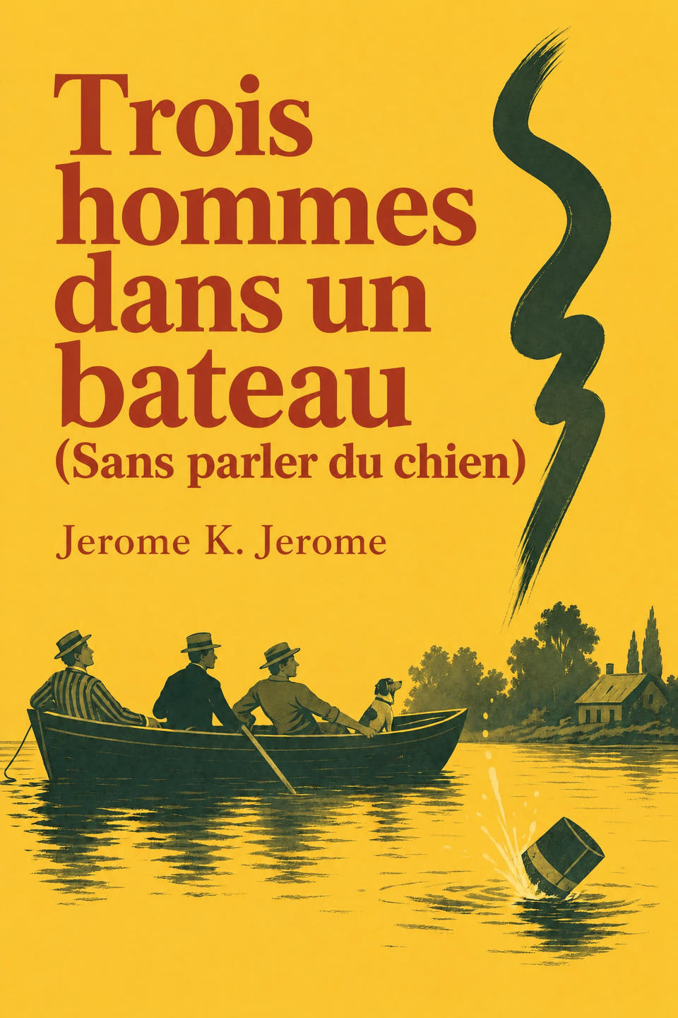 Three Men in a Boat (To Say Nothing of the Dog) by Jerome K. Jerome, the cover