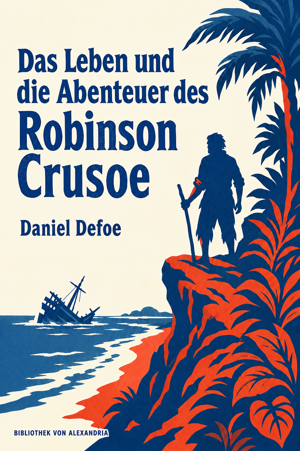 The Life and Adventures of Robinson Crusoe by Daniel Defoe, the cover