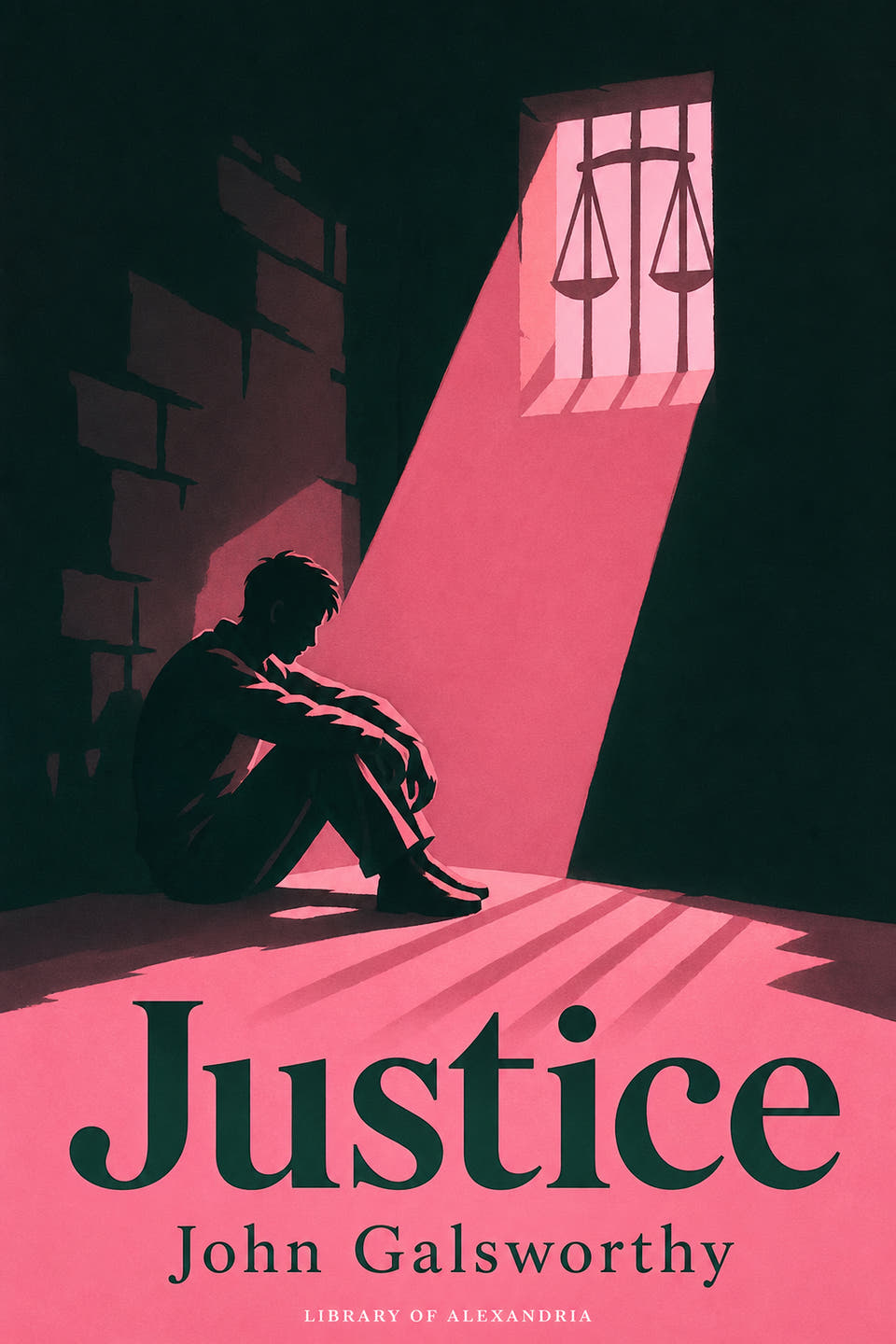Justice by John Galsworthy, the cover