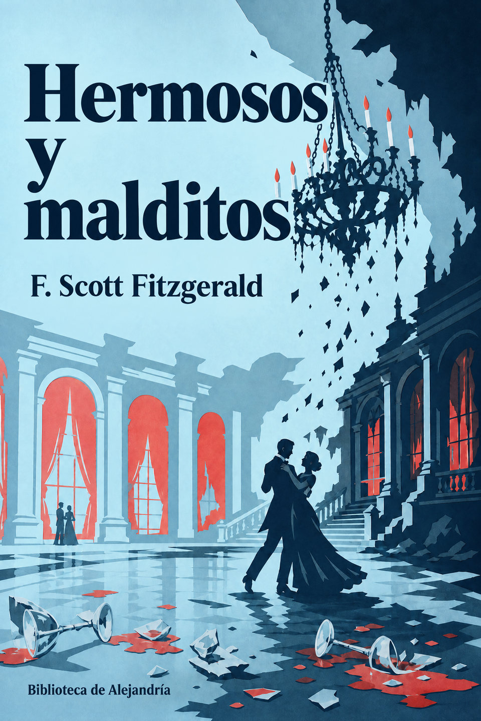 Hermosos y malditos by F. Scott Fitzgerald, the cover