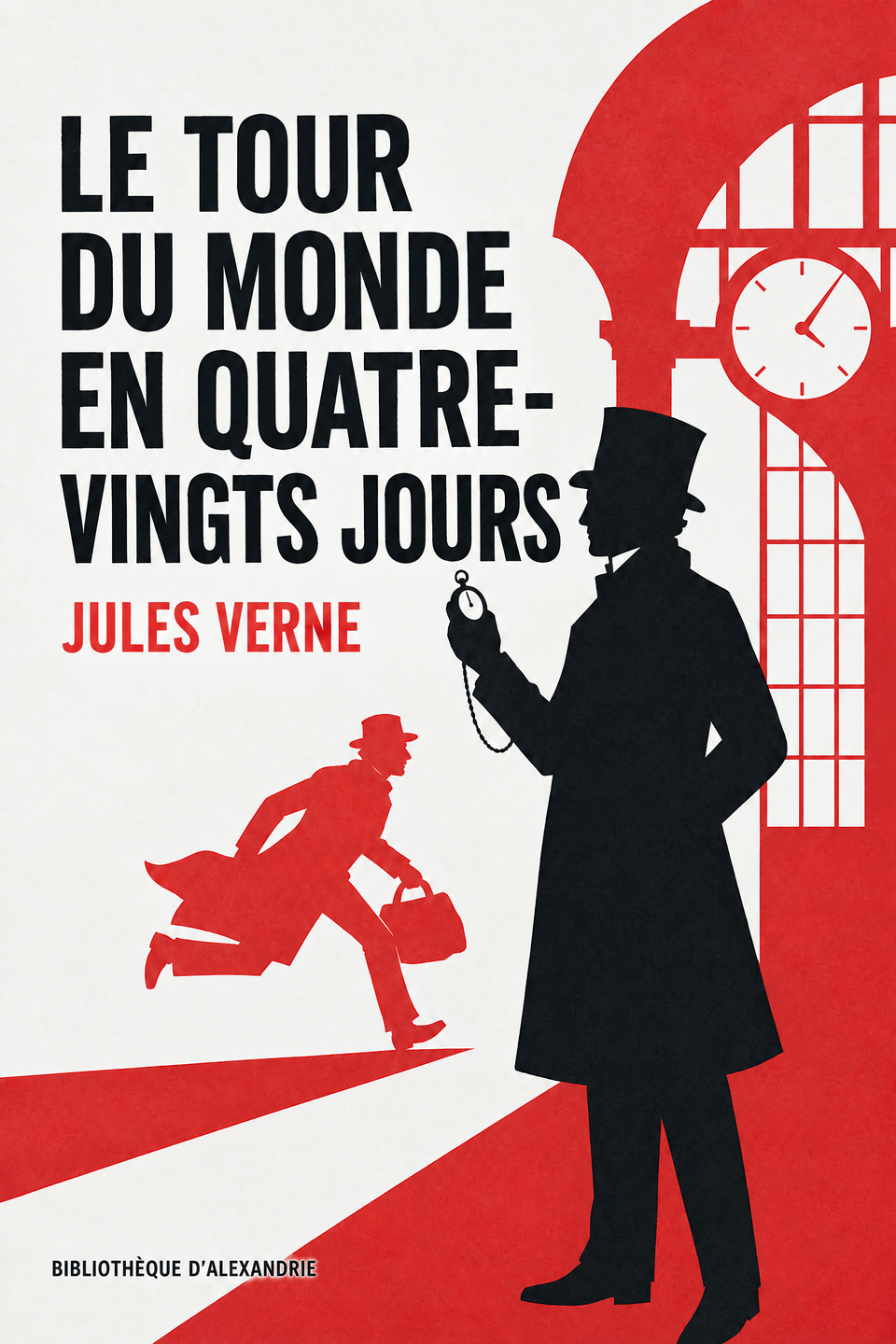 Around the World in Eighty Days by Jules Verne, the cover