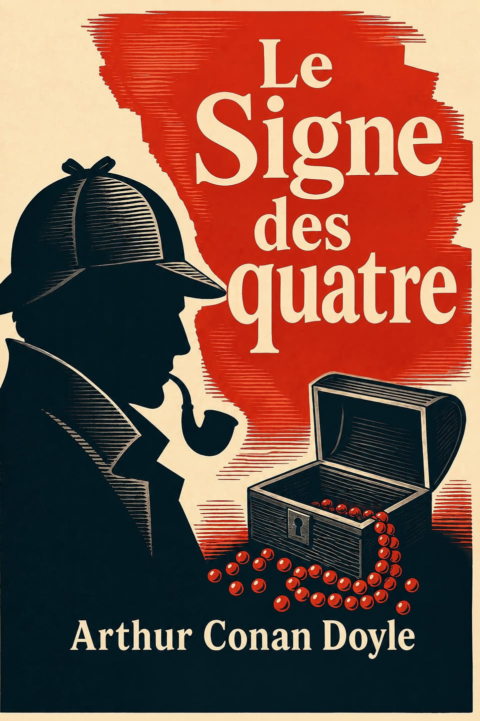 The Sign of the Four by Arthur Conan Doyle, the cover