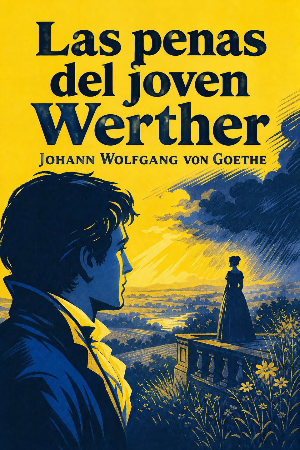 Las penas del joven Werther by Johann Wolfgang von Goethe, the cover