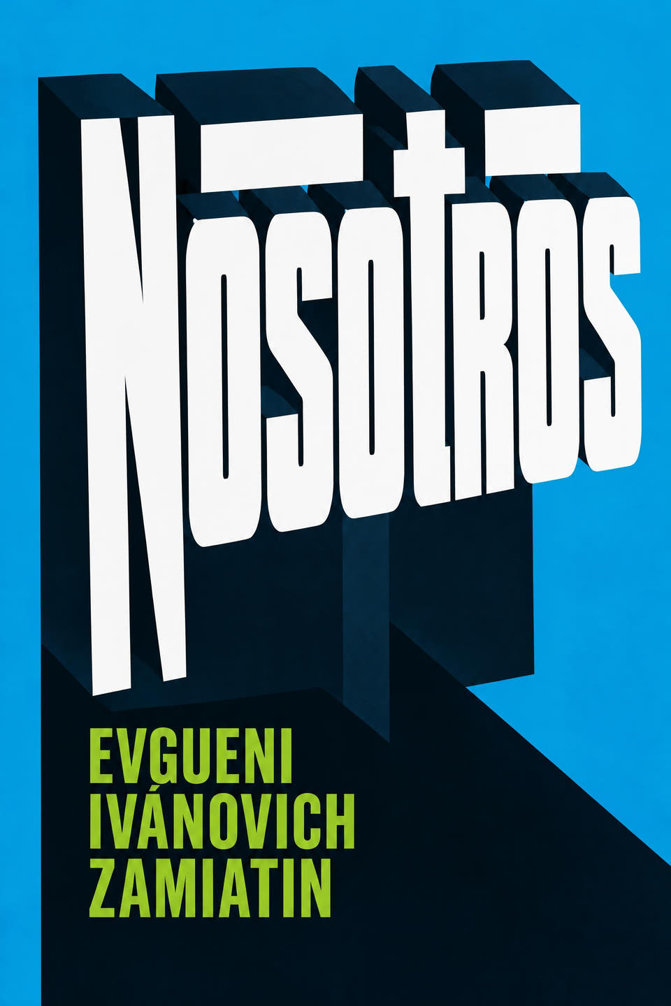 We by Yevgeny Zamyatin, the cover