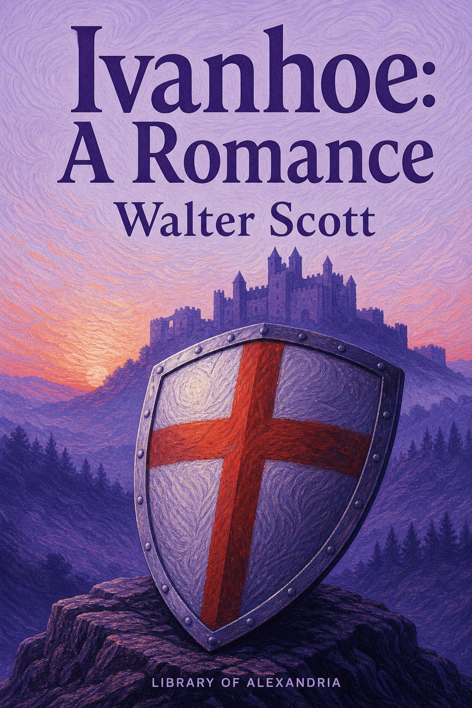 Ivanhoe: A Romance by Walter Scott, the cover