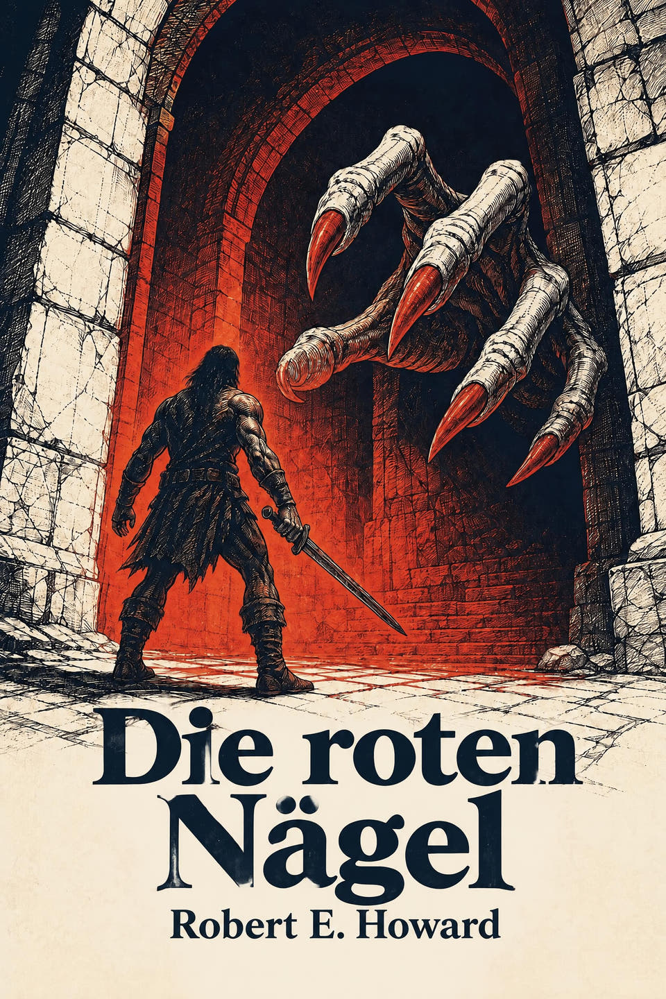 Red Nails by Robert E. Howard, the cover