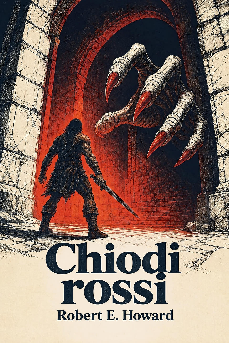 Red Nails by Robert E. Howard, the cover
