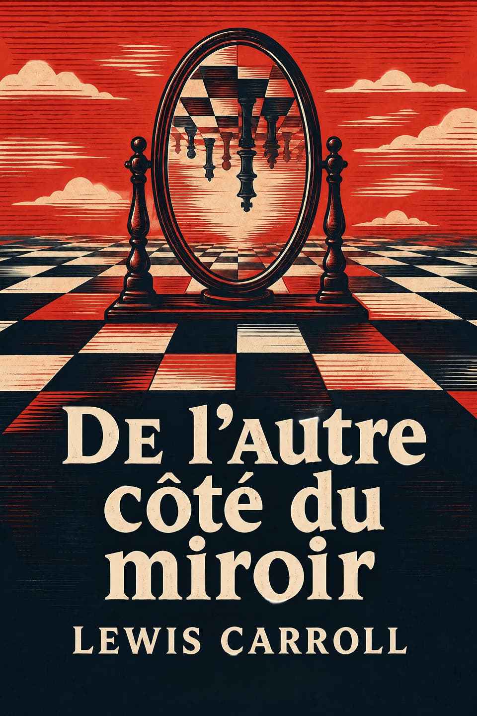 Through the Looking-Glass by Lewis Carroll, the cover