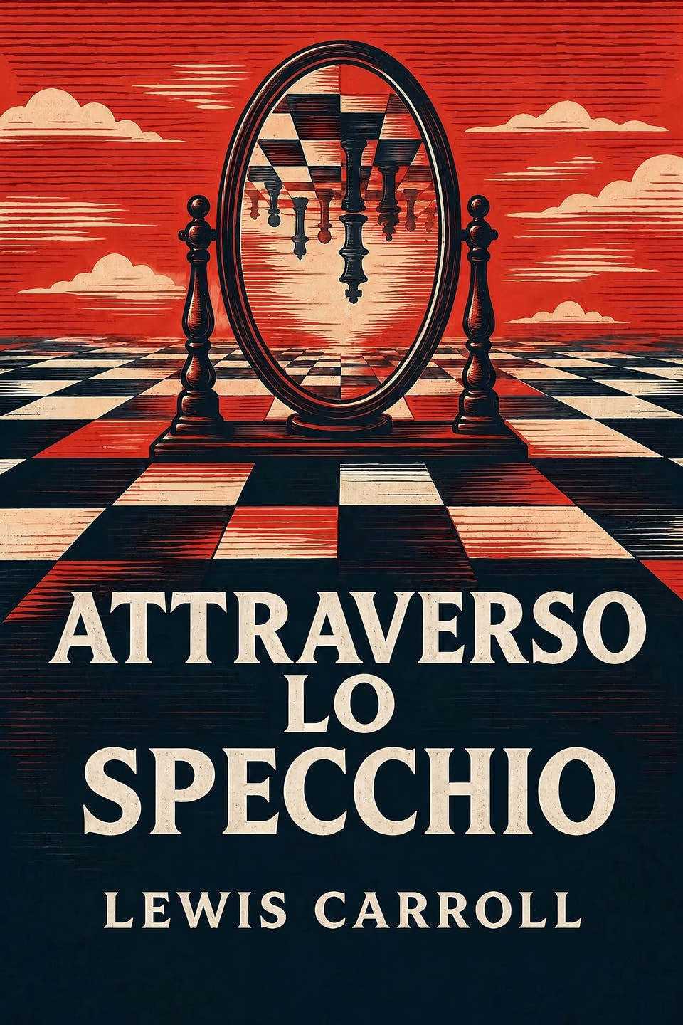 Through the Looking-Glass by Lewis Carroll, the cover