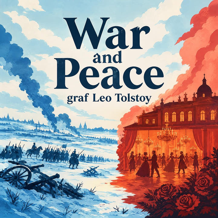 Guerra y paz, the audiobook cover